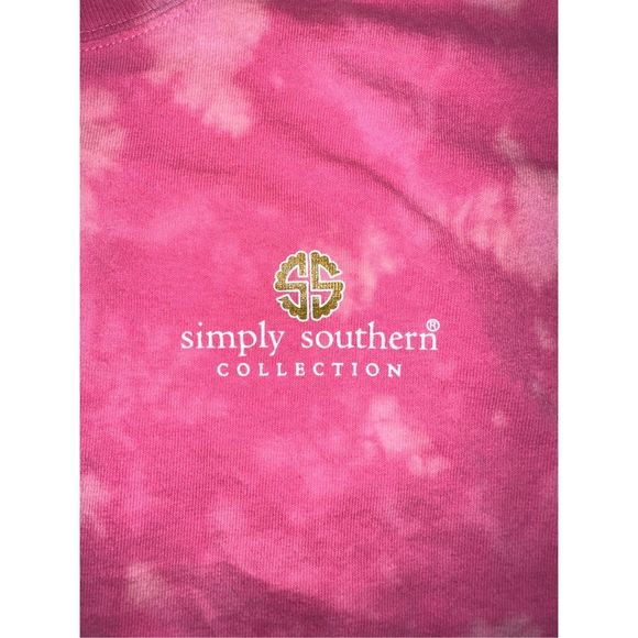 Simply Southern Teacher One Child At A Time Bleached Tee - Picture 4 of 5